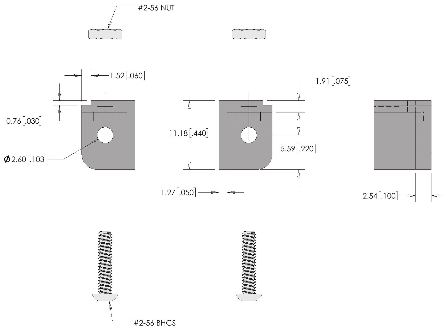 ECS 4 Row HDI Male Vertical Connector
